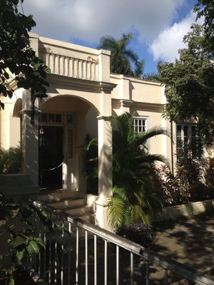 Entrance in the afternoon light